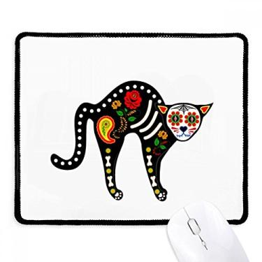 Imagem de Mousepad de borracha para jogos com borda costurada para o dia das bruxas, atmosfera de terror