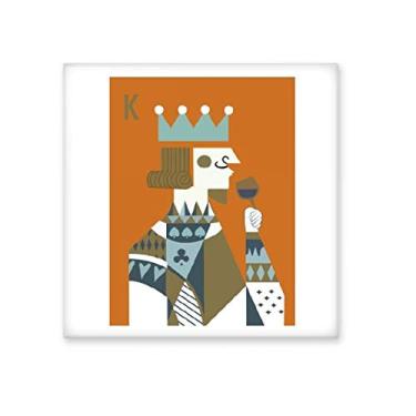 Imagem de Baralho de baralho K ilustração padrão azulejo de cerâmica brilhante decalque pedra adornada tijolo vitrificado