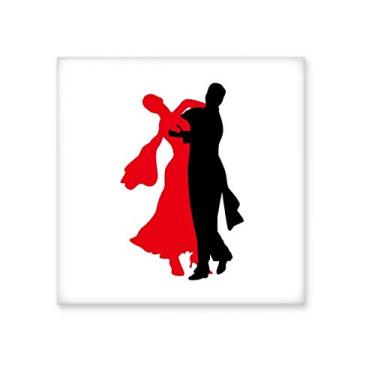 Imagem de Dançarino Social Dancing Duet Dance Azulejo de cerâmica brilhante Decalque de pedra adornada tijolo vitrificado