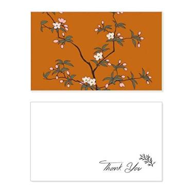 Imagem de Pintura de árvore de cultura verde vermelha cartão de agradecimento aniversário aniversário saudação casamento agradecimento