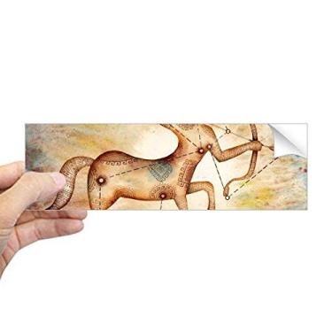 Imagem de DIYthinker Novembro, dezembro, sagitário, constelação, retangular, para-choque, adesivo, notebook, janela