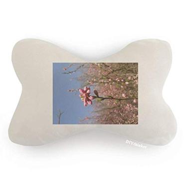 Imagem de DIYthinker Almofada de almofada para decoração de pescoço com botões de flores de primavera