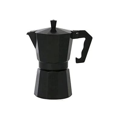 Imagem de Cafeteira De Fogão Moka Italiana De Alumínio Até 9 Xícaras (Preto)