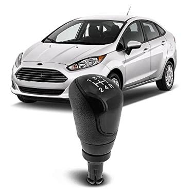 Imagem de Bola Cambio New Fiesta Hatch Sedan Ecosport Ka Preta Lente Preta 5 Marchas Ré para Trás