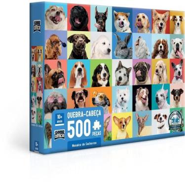 Quebra-Cabeça Cachorros Cognitivo Reabilitação e para Idosos 60 peças
