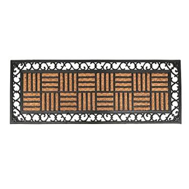 Imagem de Capacho Passadeira de fibra de coco/borracha Panama - Squares