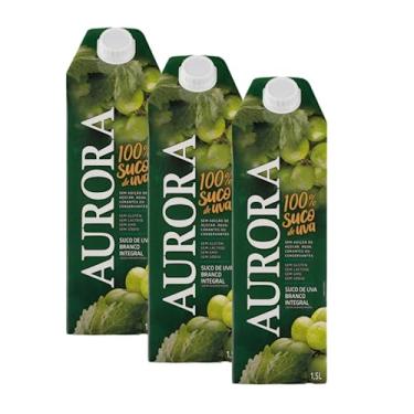 Imagem de Suco de Uva Branco Integral Tetra Pak 1,5L c/ 3 Unidade