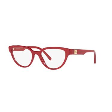 Imagem de Dolce & Gabbana Armação feminina DG 3358 vermelha 53/19/145, Vermelho metálico, 53/19/145