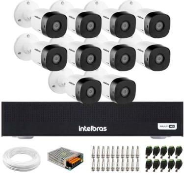 Imagem de Kit 10 Câmeras Intelbras VHD 1230 B Full HD 1080p Bullet Visão Noturna de 30 metros IP67 + Dvr Intelbras MHDX 1016-C 16 Canais