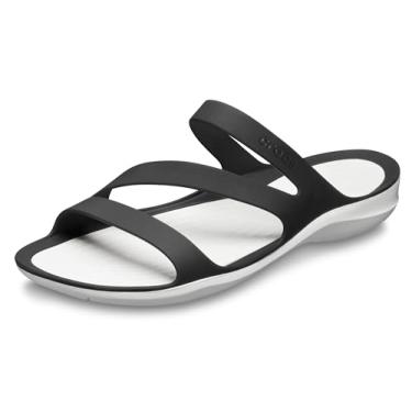 Imagem de Sandália, Crocs, Swiftwater Sandal, Black/White, 39, Feminino