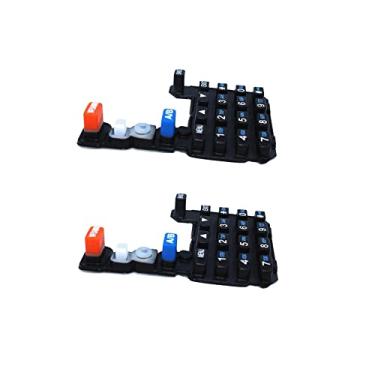Imagem de 1 par de peças sobressalentes para teclado numérico de rádio para rádio bidirecional Baofeng UV-5R Walkie Talkies