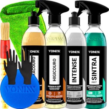 Imagem de Kit Limpeza Interna Sintra Fast Intense Hidracouro Higicouro Pano Aplicador