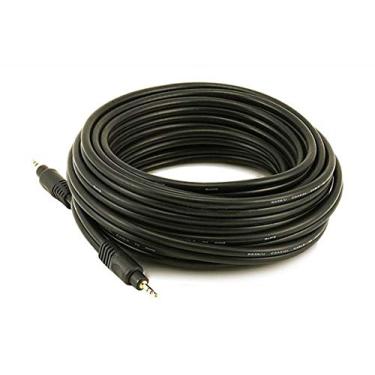 Imagem de Monoprice Cabo de áudio - macho estéreo premium de 3,5 mm para macho estéreo de 3,5 mm, TRS, banhado a ouro, 22AWG, 7,5 m, preto