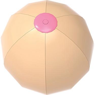 Imagem de Hott Products Bola de praia Big Boobie, cor rosa e pele, 300 g
