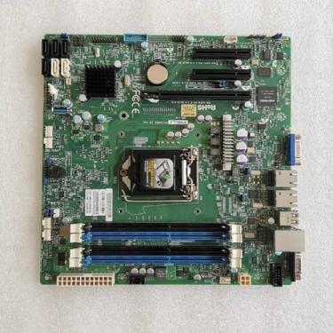 Imagem de Para placa-mãe servidor microATX LGA 1150 C222 Suporte E3-1200 v3/v4 DDR3 PCI-E 3.0 X10SLL-F