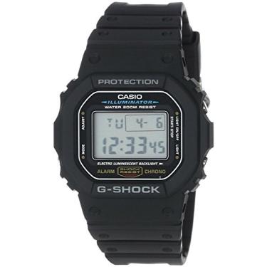 Imagem de G-Shock relógio de quartzo dos homens de Casio com Resin Strap, Black, 20 (Modelo: DW5600E-1V)