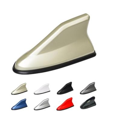 Imagem de Capa de antena de barbatana de tubarão de carro, base aérea de teto AM/FM sinal de rádio para carro, SUV, caminhão, tamanho do tubarão do veículo, 16 x 7 x 6 cm, medida se pode cobrir a antena antiga