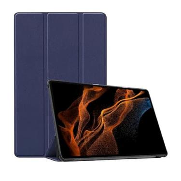 Imagem de Capa Case Smart Para Galaxy Tab S8 Ultra (Tela 14.6") - C7 COMPANY (Azul)