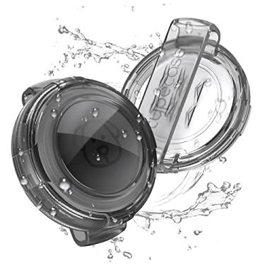 Imagem de Suporte de coleira para cães Airtag à prova d'água – (embalagem com 2) capa de plástico ultra durável para coleira de animais de estimação para Apple Airtags, capa antiperda de etiqueta de ar para cães e gatos, serve para a maioria das coleiras - transparente preto/branco