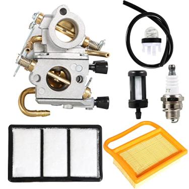 Imagem de waltyotur Kit de substituição de carburador TS420 para substituição de serra de corte de concreto Stihl TS410 para Zama C1Q-S118 4238 120 0600 Carb