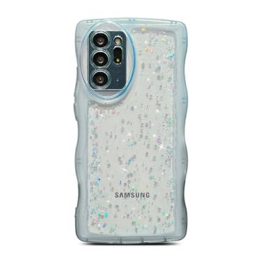 Imagem de LYQZDT Capa para Samsung Galaxy Note 20 Ultra, brilhante, transparente, fosca, bonita, ondulada, proteção de lente de câmera à prova de choque Note 20 Ultra capa de 17,5 cm para mulheres e meninas