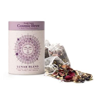 Imagem de Chá de banho Lunar Blend da Purple Canyon | 3 banhos relaxantes com lavanda, chá verde, sal de Epsom e óleos essenciais | Presentes de cuidados com a pele para mulheres