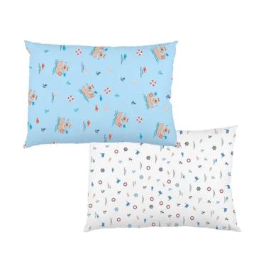Imagem de FRONHA BUBLIM BABY C/02 UNIDADES 28CM x 40CM MARINHEIRO AZUL