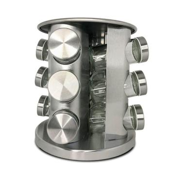 Imagem de Porta Tempero Giratório 360 Graus 12 Potes Organizador