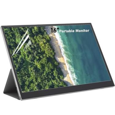 Imagem de UUONDO 2 peças protetoras de tela de monitor portátil de 16 polegadas para tela de proporção 16:10 HP/Dell/Sony/Samsung/Lenovo/Acer/MSI/Razer Blade/LG Gram, película transparente HD 5H anti arranhões