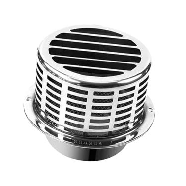 Imagem de WeiLaiKeQi Exaustor de ventilação de ar em aço inoxidável, grelha de exaustão, tampa de ventilação de parede para ventiladores de cozinha, 6 polegadas