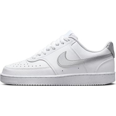 Imagem de NIKE W Court Vision Lo Nn, Baixo Mulher, White Metallic Silver White, 39 BR