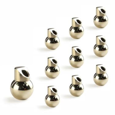 Imagem de DCYCBTH 10 peças M6 14 mm Bocais de refrigeração de esfera de latão trava de parafuso para tornos CNC, fresadoras, máquinas-ferramentas, máquinas de dobra de pedra e máquinas de entalhar joias bocais