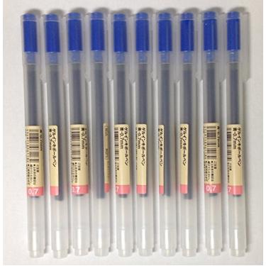 Imagem de Canetas esferogr ficas de tinta gel Muji 0,7 mm cor azul 10 pe as