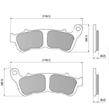 Imagem de Pastilha Freio Cb 600F Hornet 2008 a 2012 DFP-40886 - DIA-FRAG