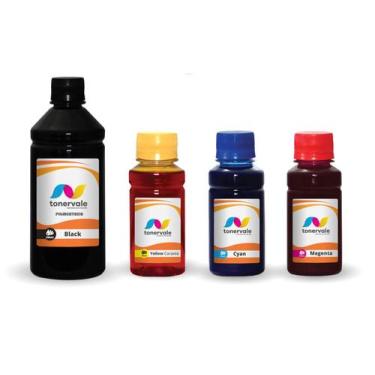 Imagem de 4 Tinta Para HP 4615 4625 5525 670 550ml BK Pigmentado - Toner Vale