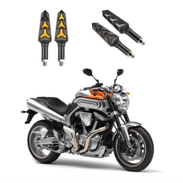 Imagem de KIT 4 Seta Sequencial Pisca de Led Estrela Modelo P09S Moto MT01 1670c