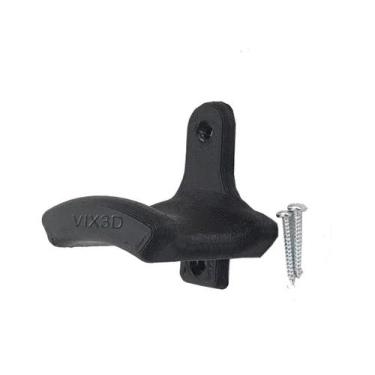 Imagem de Suporte De Parede Parafusado Para Fone Headset Headphone - Vix3D, Pret