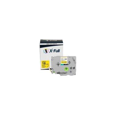 Imagem de Fita Compatível Brother Tz Tze 641 Amarela Letra Preta 18Mm - X-Full