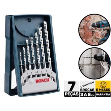 Imagem de Kit de Brocas Para Concreto 7 Peças Bosch 2607017509
