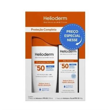 Imagem de Kit Protetor Solar Helioderm FPS50 Corpo+Facial - Kley Hertz