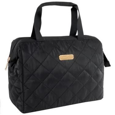 Imagem de Jessica Simpson Lancheira isolada para mulheres para trabalho, viagens, praia, lancheira à prova de vazamento para piqueniques e acampamento (preto)