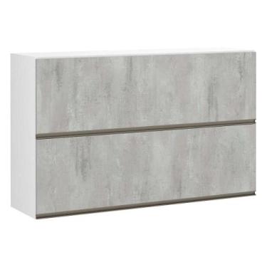 Imagem de Armário Perola Basculante Duplo 120 cm 2 Portas Luciane - Luciane Move