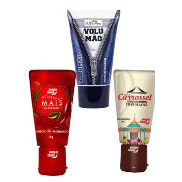 Imagem de Kit 3 Uni Gel Beijável Comestivel + Estimulante Lubrificante Íntimo Ma
