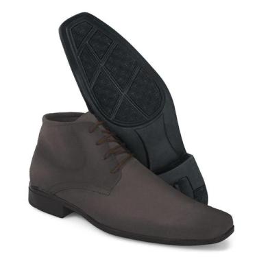 Imagem de Sapato Social Masculino Bico Fino Alongado Cano Alto Bota Botinha Cada