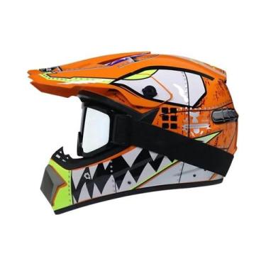 Imagem de Capacete Infantil Off-Road para Motocross, Cross Bike e Downhill (DH),