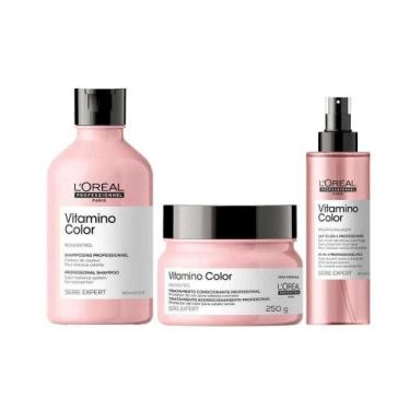 Imagem de Kit Loréal Vitamino Color - Shampoo + Máscara + Leave-In - L'oreal Pro