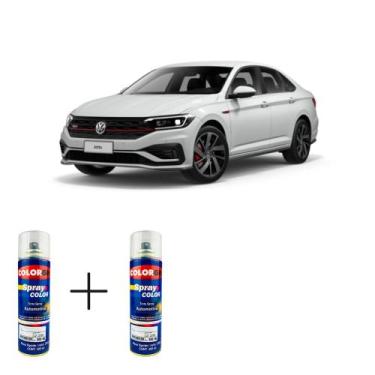 Imagem de Spray automotivo branco puro vw + verniz spray 300ml - Sherwin William