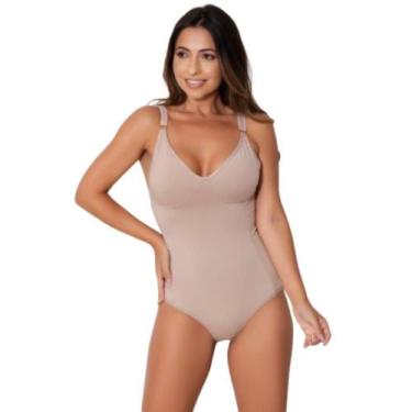 Imagem de Body Feminino Modelador Segunda Pele Alça Reforçada Com Compressão Sup