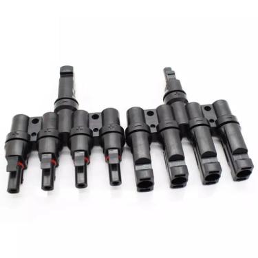 Imagem de Conector MC4 Tipo T 4 vias 4x1 Painel Energia Solar 40A - Wordsunlight