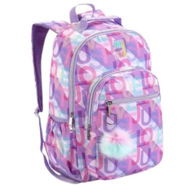 Imagem de Mochila Costas Passeio Infantil Juvenil Feminina Rosa - Denlex